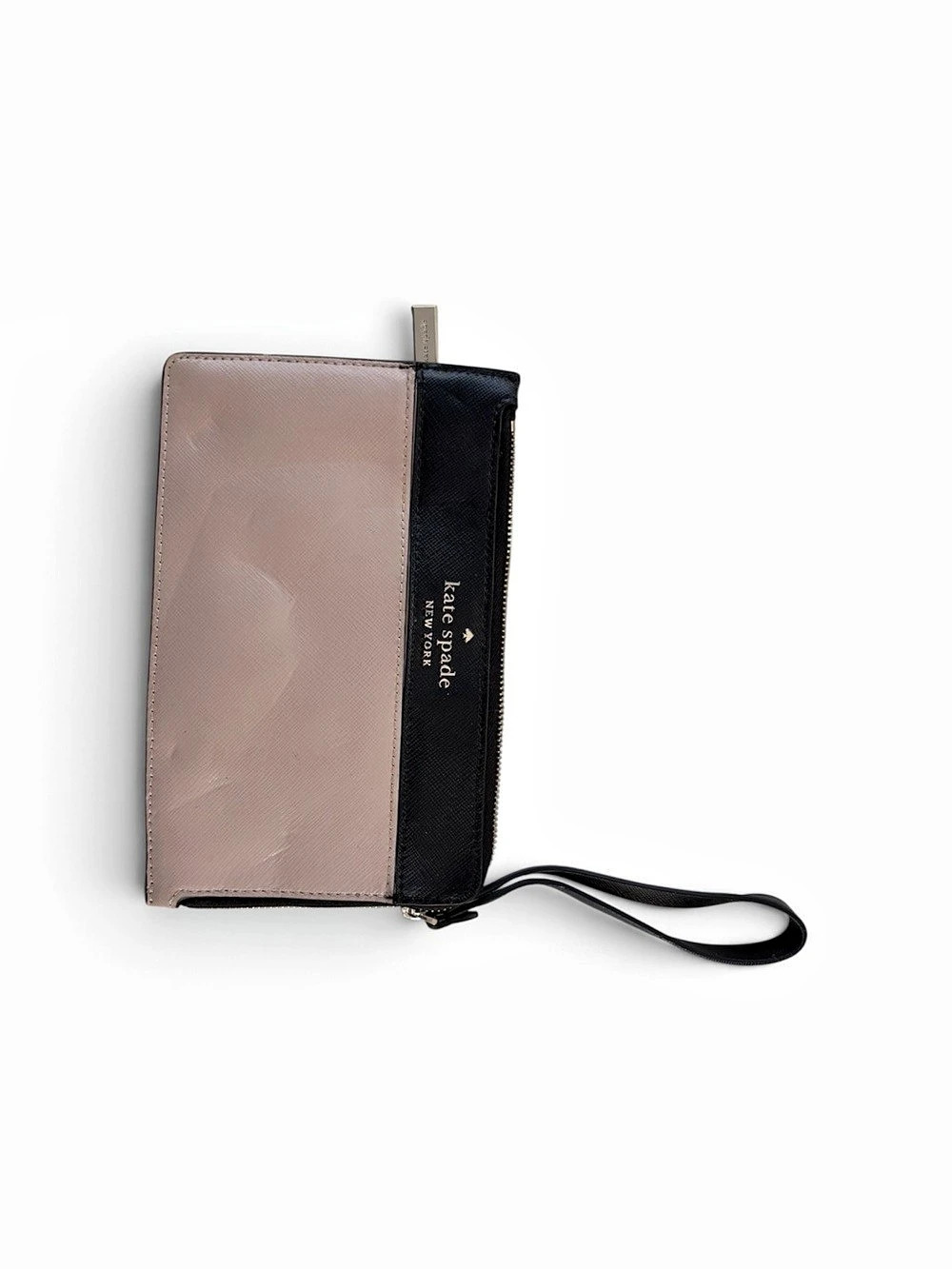 Kate Spade Pink & Black Wristlet Like New